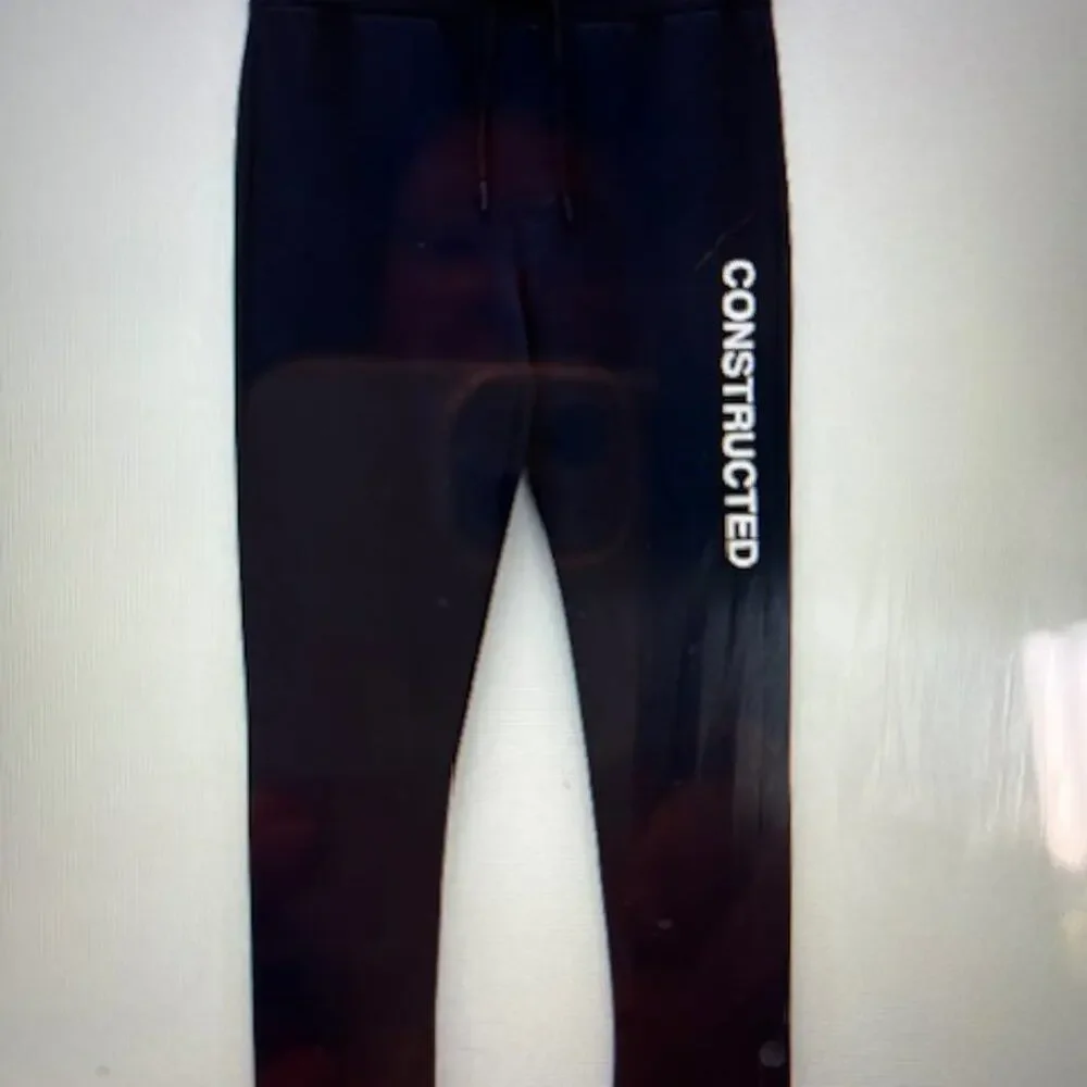 LC Waikiki Black Slim Fit CONSTRUCTED Mens Joggers Sz L